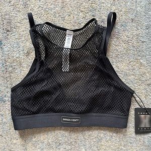 NEW Savage X Fenty Pin Up Low-Impact Sports Bra Black Size M